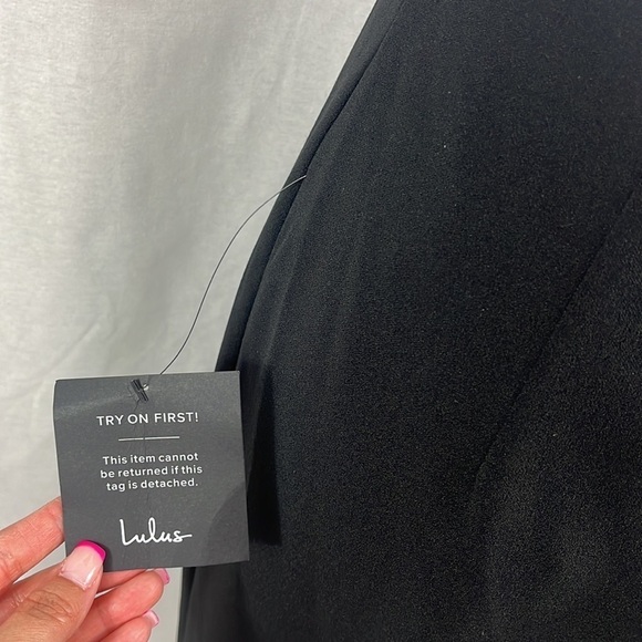 Lulus Art of Style Black Bodycon Backless Midi Dress Womens Size M NWT - Picture 14 of 16